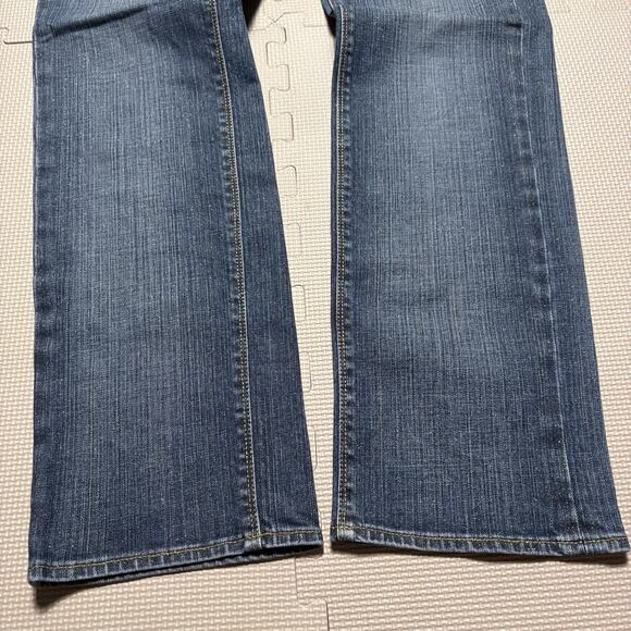 Christopher Blue Women’s Stretch Denim Straight Leg Jeans Sz 10 Gold Glitter - Picture 8 of 13